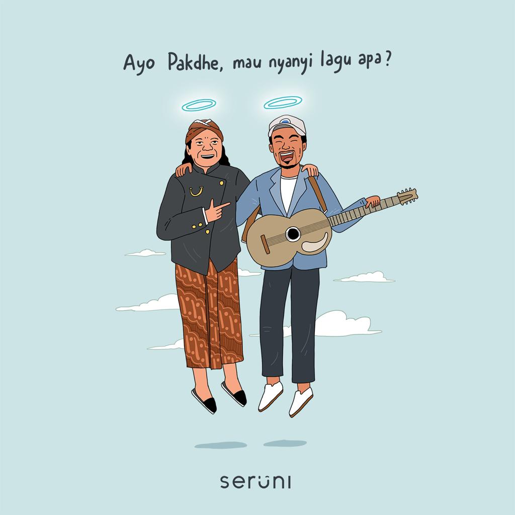 serunicreative's tweet photo. Matur nuwun kagem lagu lan karya ipun ingkang sampun ngajari sadbois yen nangis iku wajar. Terimakasih atas lagu dan karyanya yang sudah mengajari para sadbois bahwa nangis itu wajar :')⁣
⁣
#SobatAmbyarBerduka #RIPDidiKempot https://t.co/1pPII9lsaQ