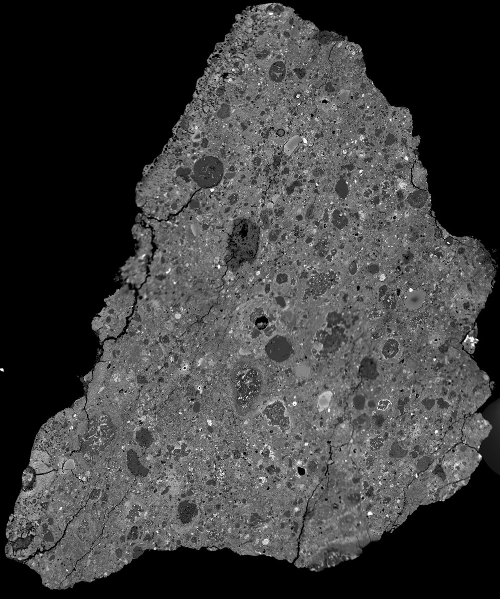 NHM_Meteorites's tweet photo. Here's another #Carbonaceous #Chondrite from our collection: CM Jbilet Winselwan. This meteorite was aqueously #altered and then thermally #metamorphosed & represents a close analog to the material expected from the @OSIRISREx & @haya2e_jaxa missions.
https://t.co/iFioWwpkA5 https://t.co/Pc1eaNqRII