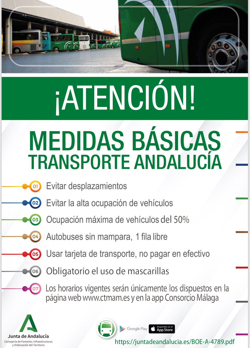 InnobenPublicid's tweet photo. Recomendaciones básicas para el uso del transporte público en Andalucía.
#Benalmádena https://t.co/ogFGhidOUF