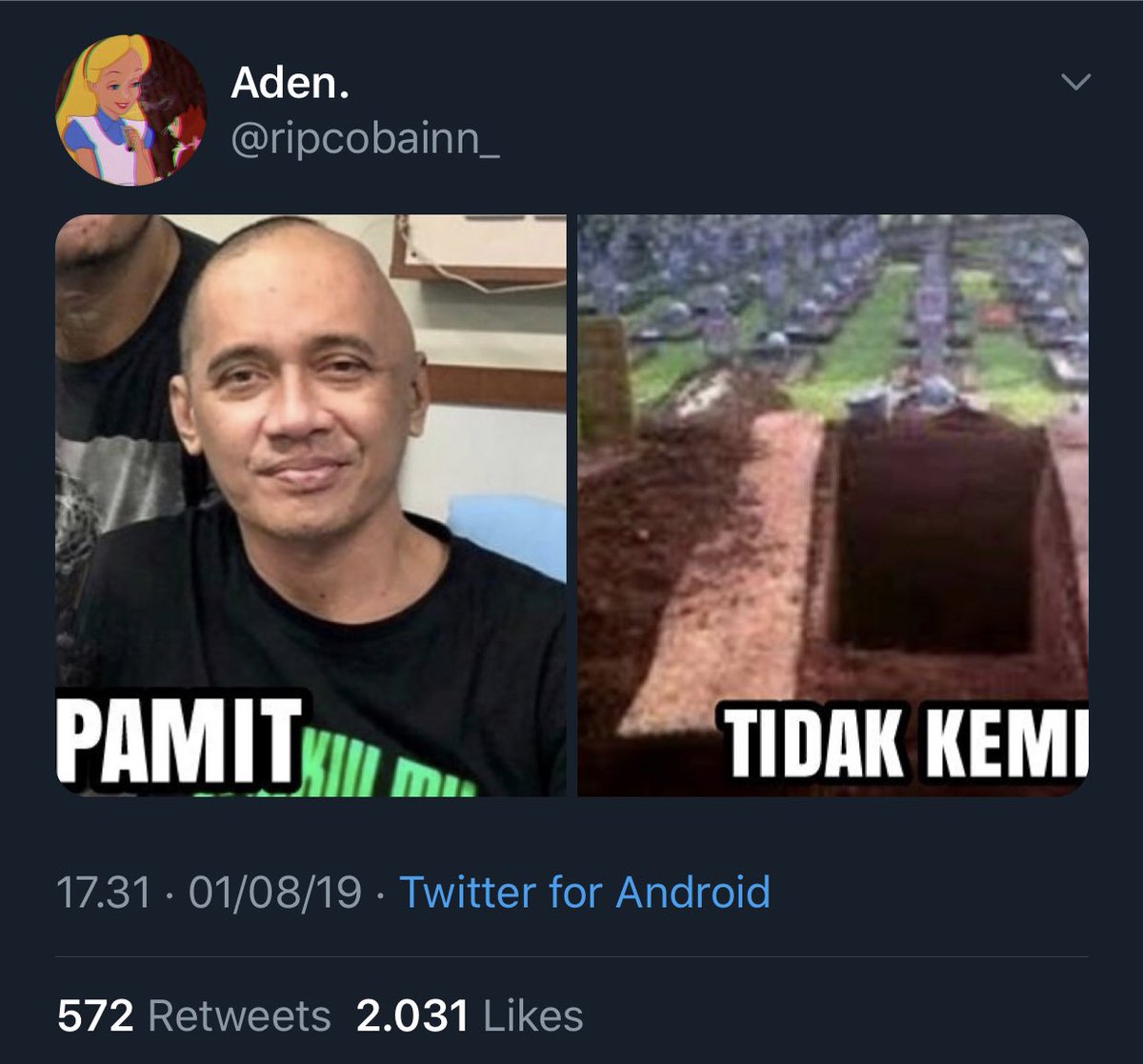 andikamalreza's tweet photo. Tren baru di kalangan nak muda nih, ngebercandain orang baru mninggal. Emang lu doang paling keren broh 👍🏻

Yang gue heran, kok masih ada yak mutualan gue yg mau temenan sama akun cem gini? Ga ditegur? 🧐

Trus gue yakin bgt ntar pasti ada circlenya yg kesinggung &amp; komen di sini. https://t.co/ec2viahiaU