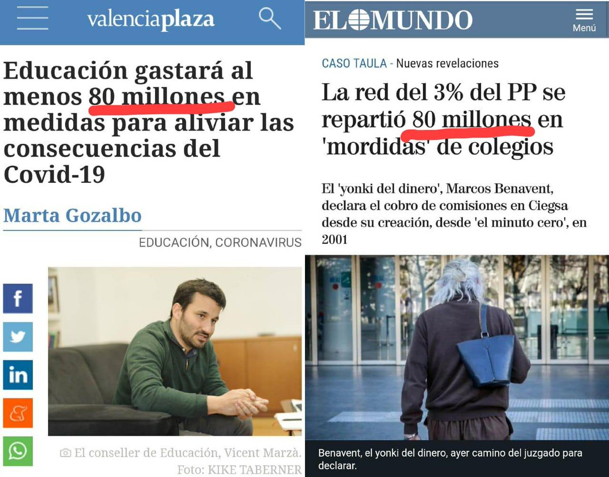 CompromisAlmo's tweet image. 80 millones en educación con @compromis y 80 en mordidas con el PP @populares #diferencias #10YearsChallenge #LesPersonesPrimer o #LosAmiguitosDelAlmaPrimero