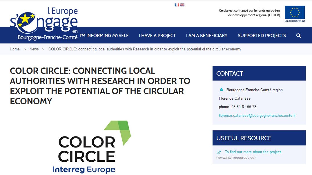 colorcircle_eu's tweet photo. New #article on #COLORCIRCLE and our last #IRLE event in Friesland on https://t.co/y8DoeoNiZr, the resource site on European fundings and projects in @bfc_region https://t.co/LjQdUVtpfQ
To check all our media appearances ➡️https://t.co/Nfa4yPFpQg https://t.co/YWDsrEOzIq