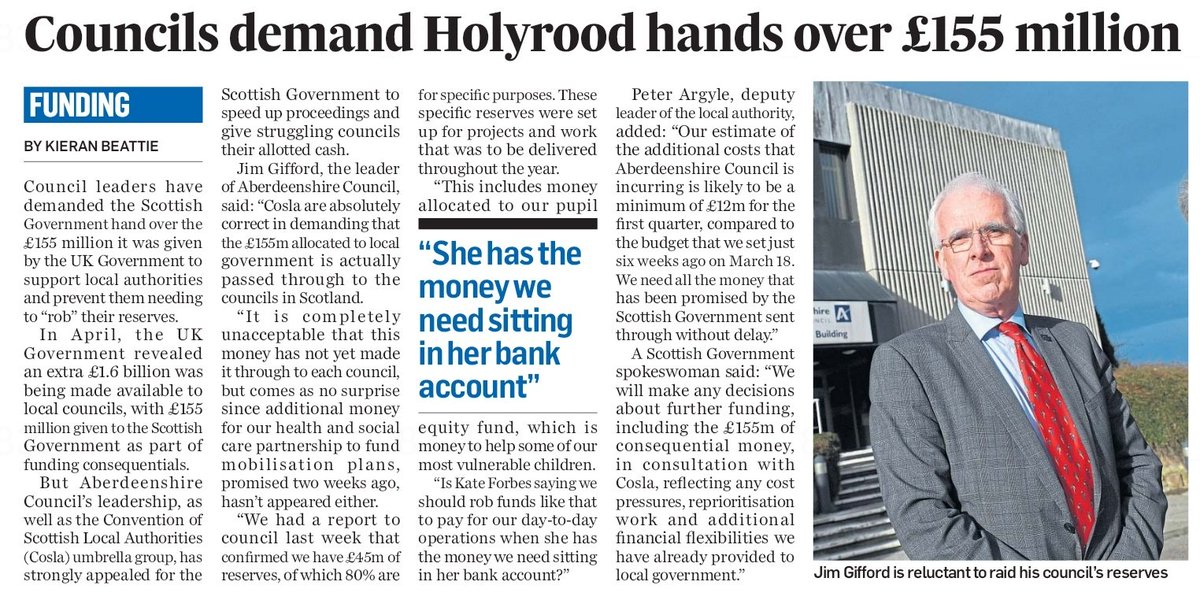 AgentP22's tweet photo. SNP Finance Secretary Kate Forbes is still sitting on the emergency £155 million UK bailout cash that was intended for Scottish councils.

Why the delay? https://t.co/mjPjm7FuF0