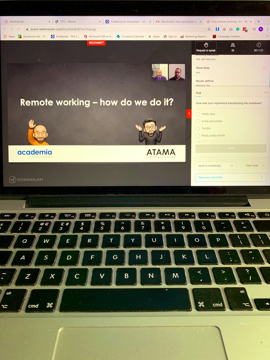 AcademiaGroup's tweet image. And we are live!

The first webinar from our Virtual Technology Conference 

View the full list of webinars via academia.co.uk/vtc/

#VTC2020 #webinars #remoteworking