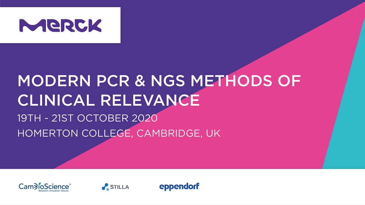 Interested in learning more about "Next Generation Sequencing"? 

This October, Join expert scientists and technicians from <a href="/Merck_lifesci/">Merck Life Science</a> as they focus on helping you learn best practices for qPCR, dPCR, and NGS.

is.gd/nVmfKA

#NGS #PCR #dPCR #DNA #genomic