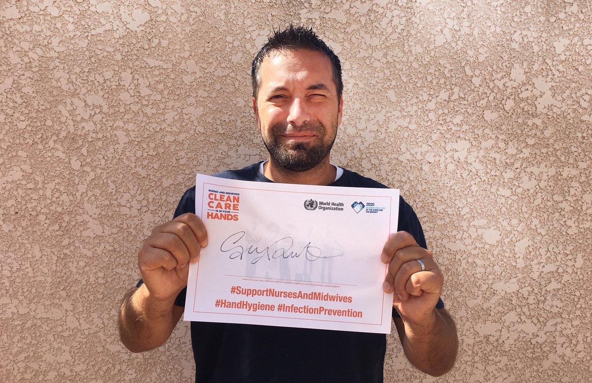 Proud to have helped the development of this years <a href="/WHO/">World Health Organization (WHO)</a>  #SafeHands #HandHygiene #InfectionPrevention #SupportNursesAndMidwives campaign. Help save lives and join the campaign here: cleanhandssavelives.org/cleanhands/