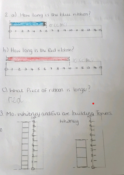 NottmPrimary's tweet photo. Year 1 have started this week with some marvelous measuring in maths. What can you find to measure and how can you show it? We'd love to see some more. #year1homelearning https://t.co/p2CisSBK9R