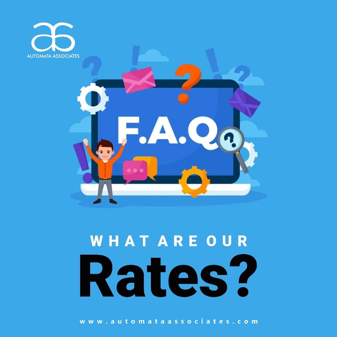 Automata_NG's tweet photo. FAQ
What are our rates?
Answer
We charge clients based on time line, experience of the resource, skills and project nature.
Get in touch with us today. #softwaredeveloper #itfirm #appdevelope #appdevelopersinnigeria #software #businessidea #ielts #jamb #jigawa #lagos #nigeria https://t.co/ZR0M0R6uAo