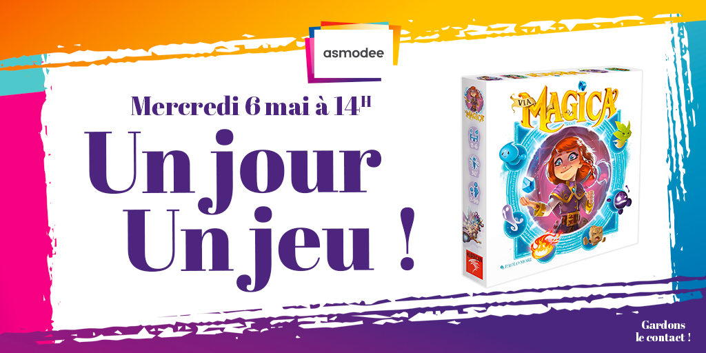 Confinés pour la bonne cause ? Évadez-vous avec un jeu ! C’est cool, on vous en fait gagner un ! 

Pour le recevoir chez vous, Rt + follow @Asmodee_fr et mentionnez 2 amis avec qui vous jouerez une fois le confinement terminé.
