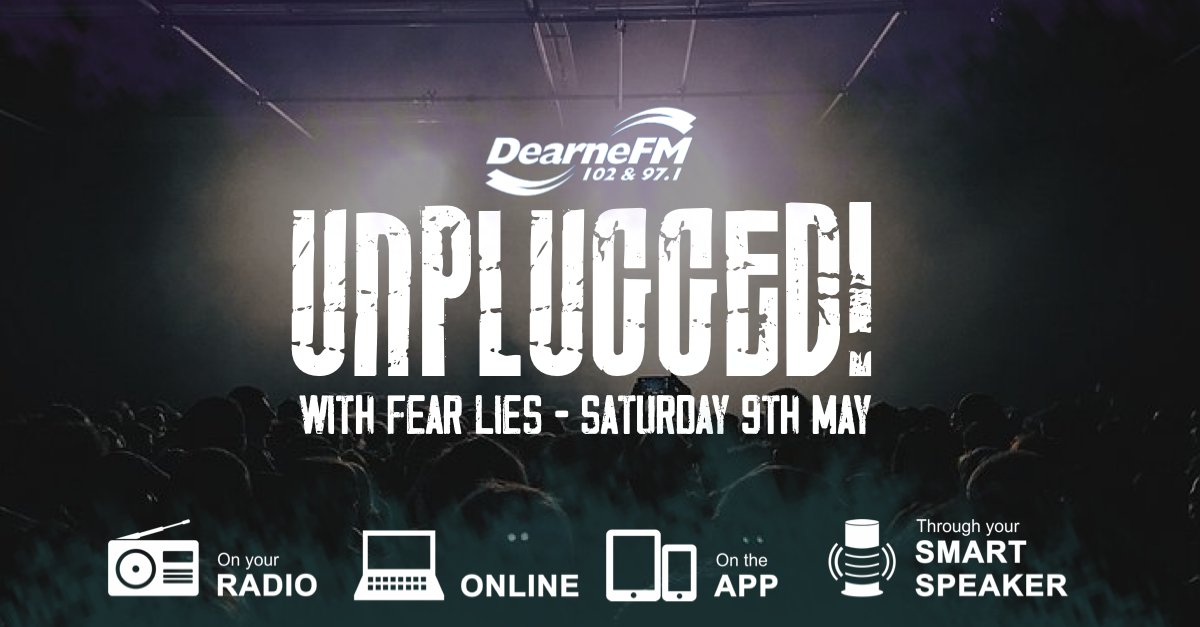 We love getting talented, unsigned musicians on Lee Barber's UNPLUGGED show.

Tune in tonight at 5.30pm to hear <a href="/FearLiesUK/">Fear Lies</a> with their brand new single 'Heist'. 

If you want to be part of 'Unplugged' head over to our website now and fill in the details.

dearnefm.co.uk/on-air/unplugg…