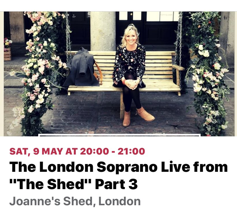 london_soprano's tweet photo. Live from "The Shed" Part Three this Saturday at 8pm. Looking forward to seeing you there, I'll bring the dogs, you bring drinks and nibbles! Click here to watch https://t.co/gI3aIqizaN #thelondonsoprano #theshedsessions #livemusicinlockdown https://t.co/qijY2tenSD