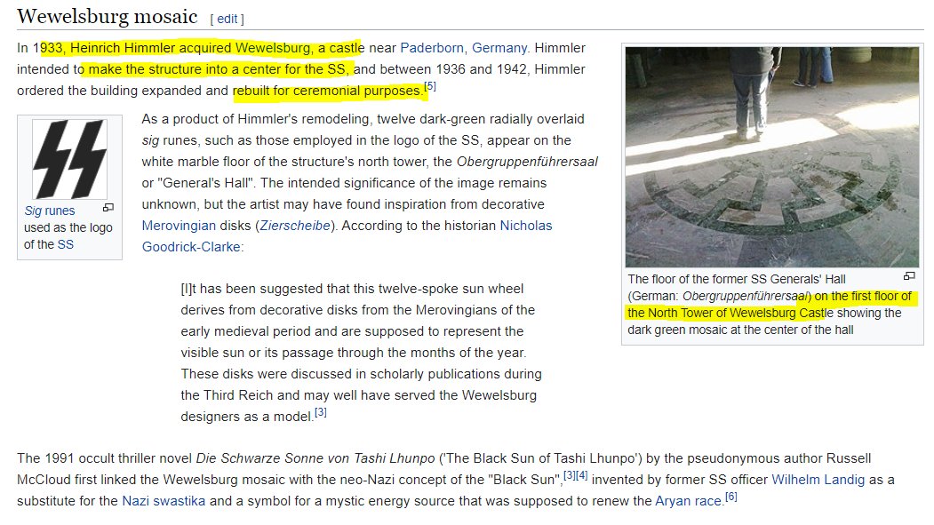 So once again, we must ask ourselves:What type of people can bring themselves to carry out such evil?For that, we can look at who Eric Traub reported to in the Nazi SSKnown occultist and owner of Wewelsburg Castle (which features multiple ritual chambers):Heinrich Himmler