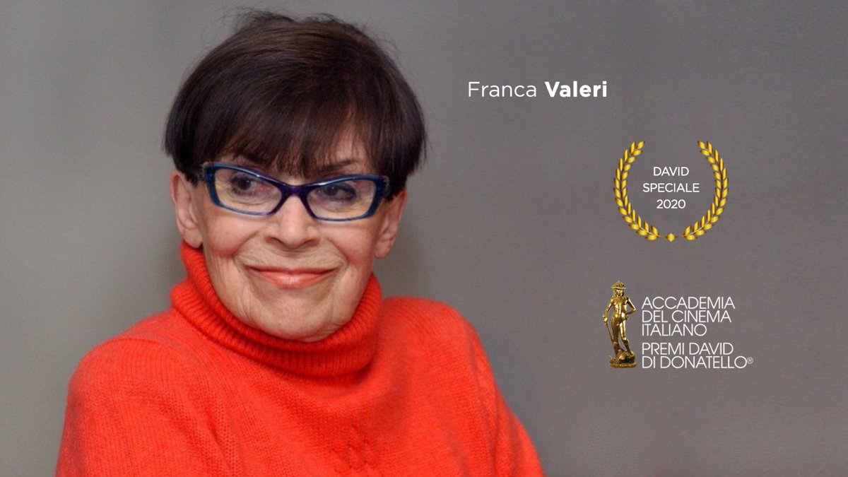 PremiDavid's tweet image. Il #DavidSpeciale2020 va a #FrancaValeri , che ha rivoluzionato la comicità e l'immagine femminile dal secondo dopoguerra. Il riconoscimento sarà assegnato durante la cerimonia di venerdì #8maggio su Rai1

#david65 #StayTuned