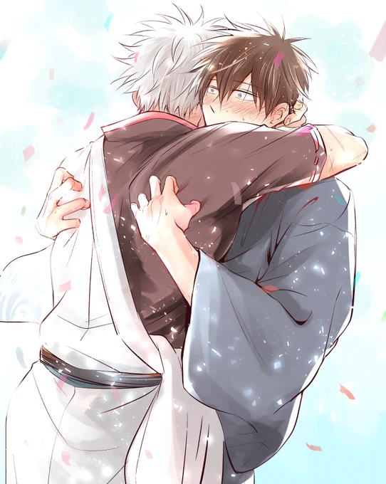 祝電元絵。土方さんのたんじょうびにプロポーズ(成功)した銀さん
銀土お幸せに!!
#銀土三昧 
