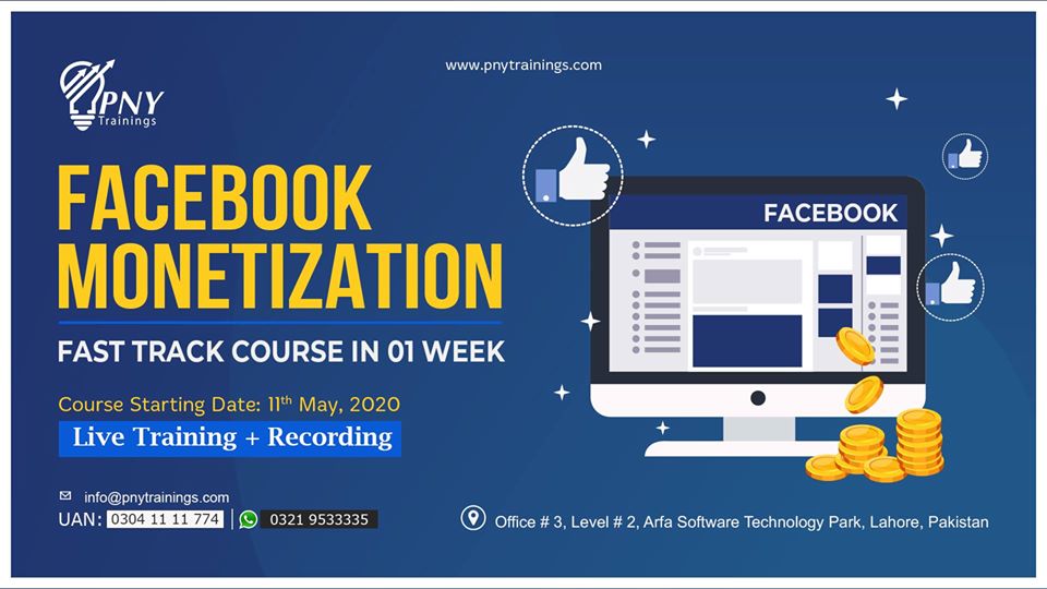 zain_zainii's tweet image. Facebook Monetization - Fast Track Course - in 01 Week!
#FacebookMonetizationCourse #FastTrackCourse #FacebookMonetizationTraininginLahore  #SocialMediaManaging #SocialMediaTraining #BestITCoursesinLahore #FacebookMonetizationTraininginArfaTower #PNYTrainings #Lahore