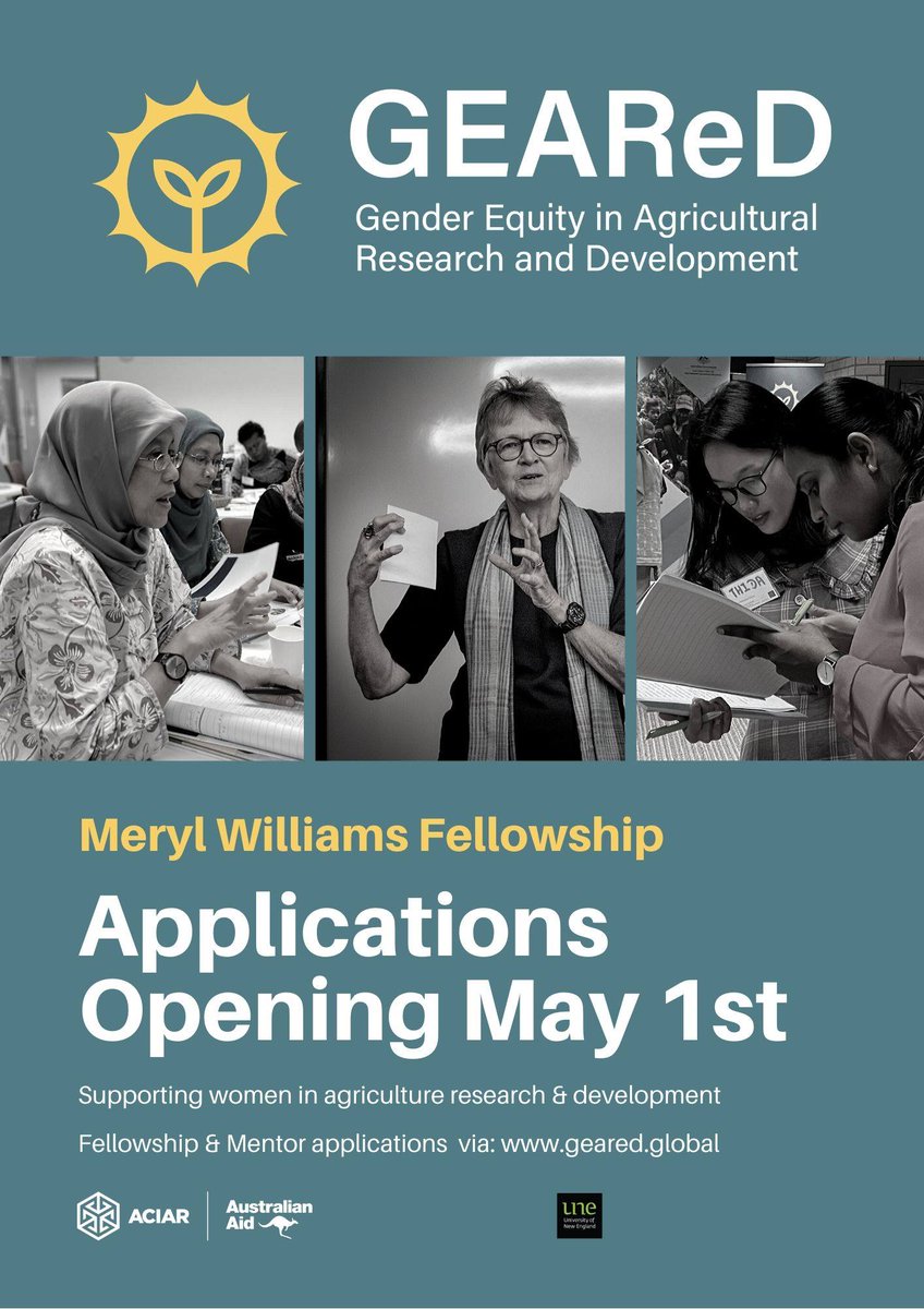 Applications for the 2021 #MerylWilliamsFellowship are now open! Funded by @ACIARAustralia, the fellowship builds networks and capacity amongst #WomenLeaders working in agriculture research and development in countries including Mongolia 🇲🇳. Apply now! geared.global/become-a-fellow