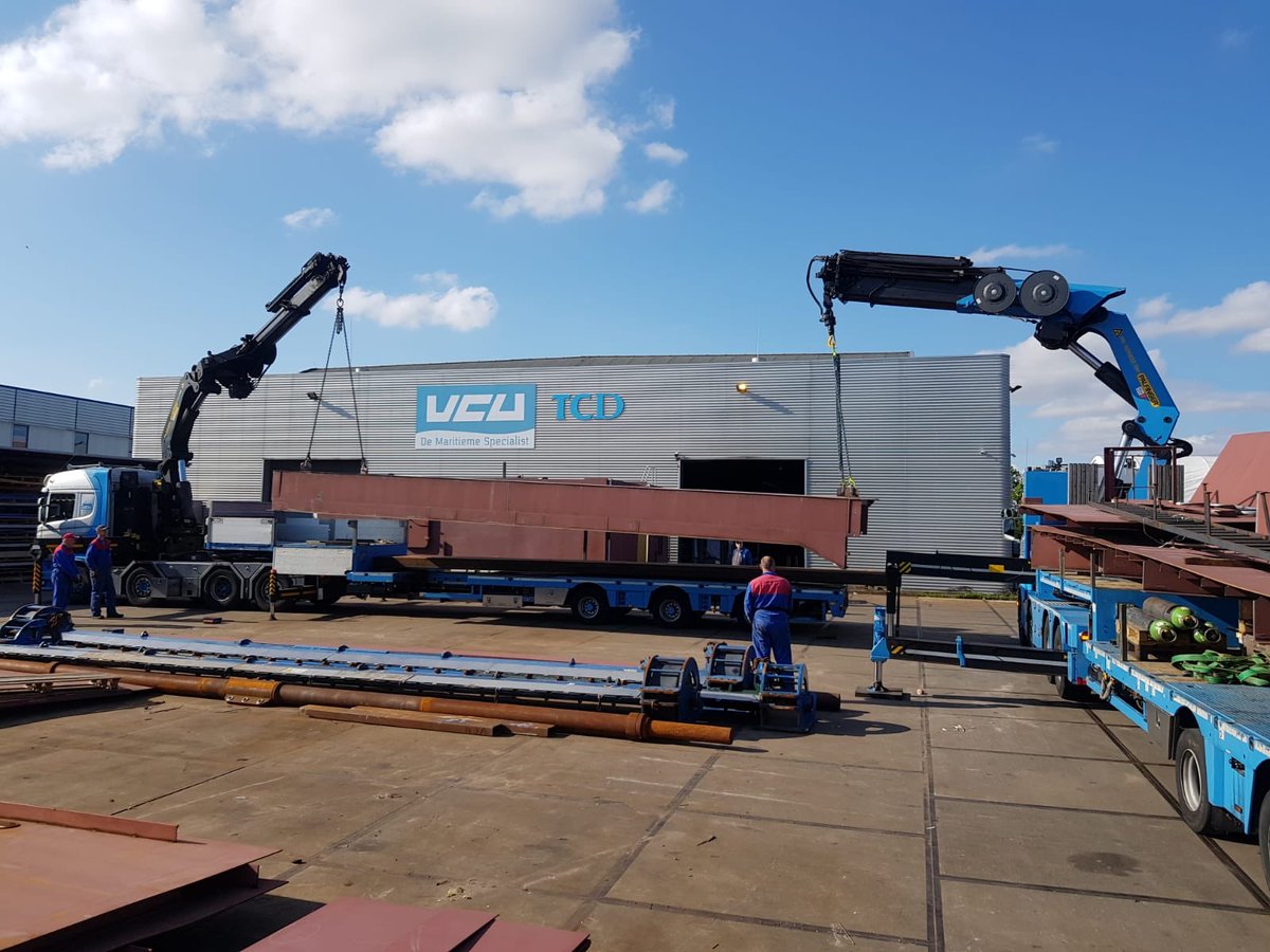 AlbertVCU's tweet photo. Grote transport klus van de gemaakte secties voor @GlobalSeatrade #R2 #Baltic https://t.co/uhhuafqnLg