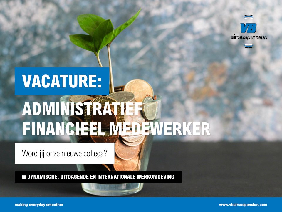 Nieuwe vacature:
Onze financiële afdeling, bestaande uit 5 collega’s, kan wel wat ondersteuning gebruiken en is voor minimaal twee dagen in de week op zoek naar een enthousiaste: Financieel Administratief Medewerker. Meer weten en/of solliciteren? Kijk op: bit.ly/2ytewM1