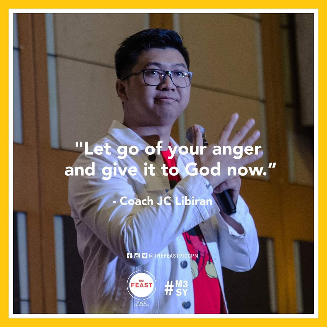 TheFeast_M3SY's tweet photo. "Let go of your anger and give it to God now."
- Coach JC Libiran, Feast PICC Overflow Builder
#MayroongMagandangMangyayariSayo #ExperienceTheOverflow https://t.co/eDpTLNOtY1