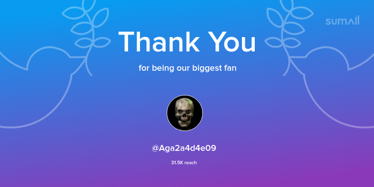 Our biggest fans this week: Aga2a4d4e09. Thank you! via sumall.com/thankyou?utm_s…