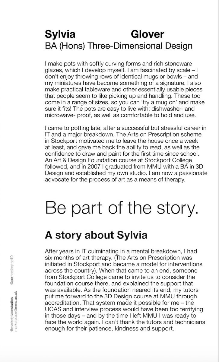 THE PLACE TO BUY STORIES
-
Here at Marketplace Studios, we want to spread some inspiration in these uncertain times. We want to celebrate the wonderful community of makers that we support and to tell their stories
Today we are sharing the work of #ceramicist Sylvia Glover