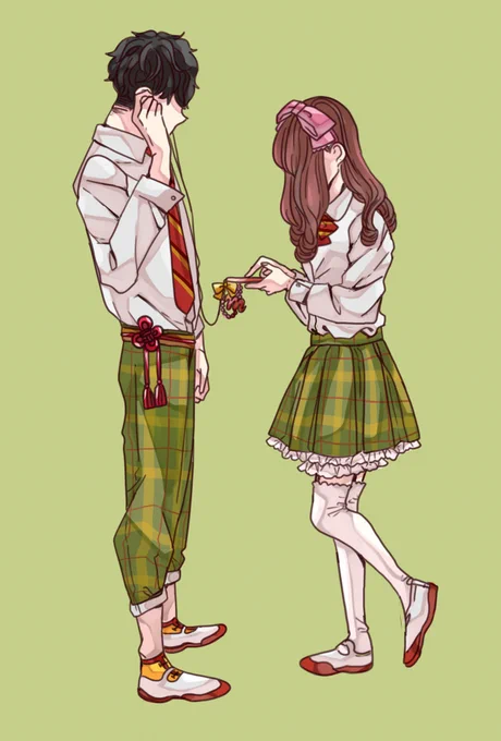 【創作】チャイナと病み子
高校生のカップル。顔見せはNG。ベースは学校の制服。
多分ちょいちょい続く。 