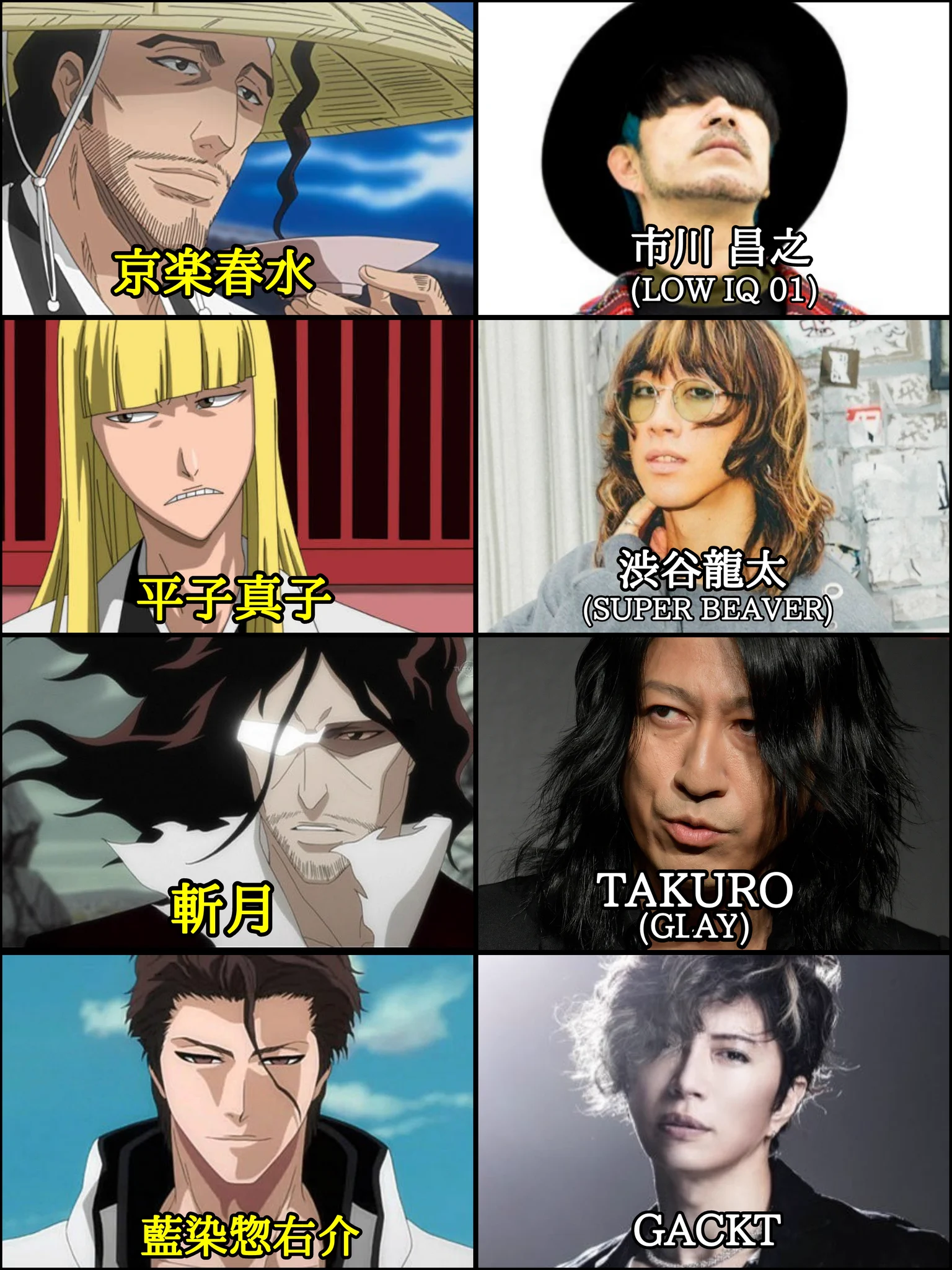 今度はこれで実写化？BLEACHをバンドマンで実写化した時のキャスト予想www