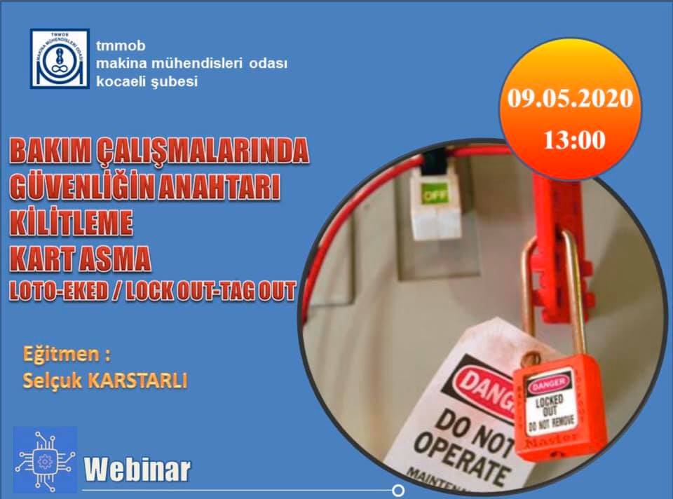 mmokocaeli's tweet photo. ŞUBE WEBİNARLARIMIZ BAŞLIYOR..
#webinar #mmokocaelişube #digitalyakalıolmak #kestirimcibakımuygulamaları #vakaanalizleri #bakımçalışmalarındagüvenliğinanahtarı #kilitleme #kartasma #MMOKOCAELİŞUBE https://t.co/TVuJTJ4bU6