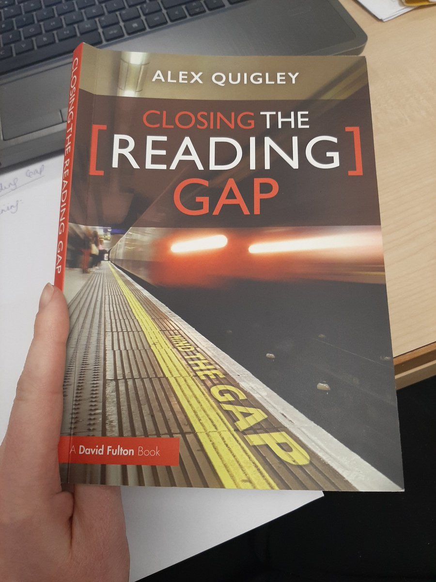 The boss's copy has arrived before mine but she has lent it to me! #workhardbekind Next job is to work on the literacy policy. 🤗 @HuntingEnglish #aspireandachieve