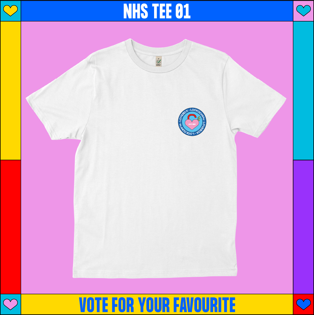 LoveboxFestival's tweet photo. T-shirts produced by @everpresshq on eco friendly organic cotton with zero wastage 🍃

All profits be donated to @NHSCharities &amp; creating PPE for frontline workers 🙏 https://t.co/vnnBMOzoBg