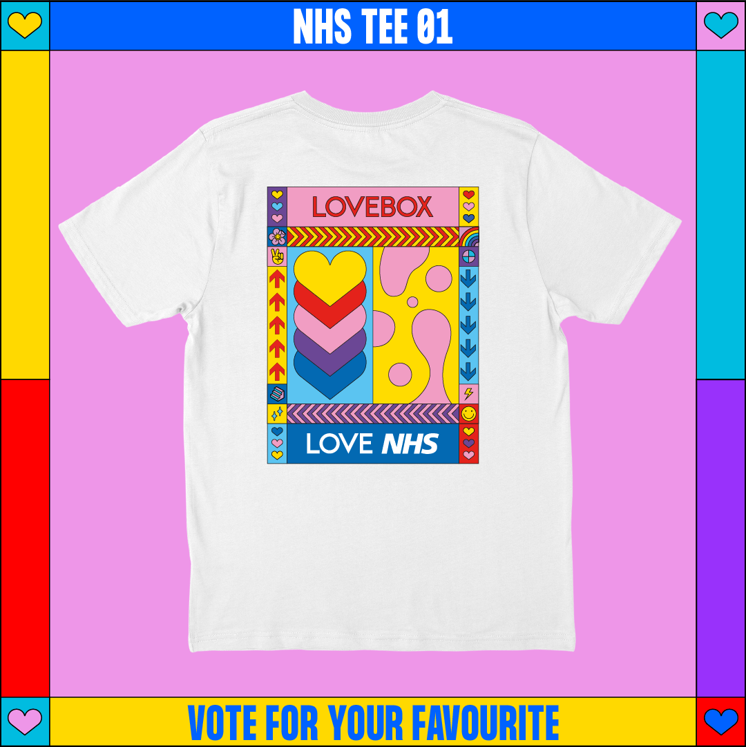 LoveboxFestival's tweet photo. T-shirts produced by @everpresshq on eco friendly organic cotton with zero wastage 🍃

All profits be donated to @NHSCharities &amp; creating PPE for frontline workers 🙏 https://t.co/vnnBMOzoBg