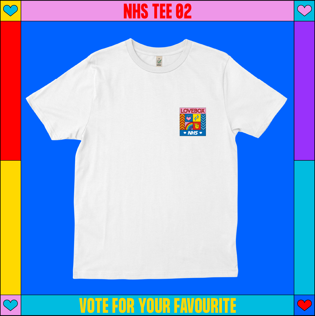 LoveboxFestival's tweet photo. T-shirts produced by @everpresshq on eco friendly organic cotton with zero wastage 🍃

All profits be donated to @NHSCharities &amp; creating PPE for frontline workers 🙏 https://t.co/vnnBMOzoBg
