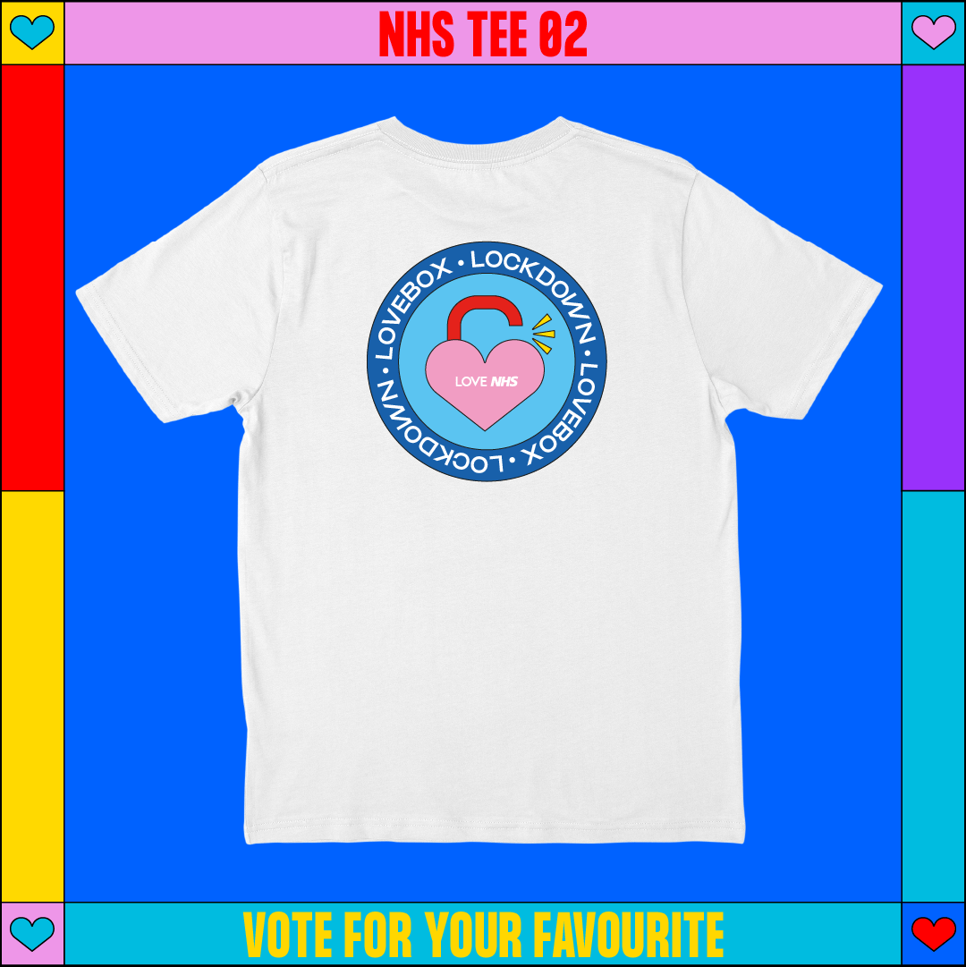 LoveboxFestival's tweet photo. T-shirts produced by @everpresshq on eco friendly organic cotton with zero wastage 🍃

All profits be donated to @NHSCharities &amp; creating PPE for frontline workers 🙏 https://t.co/vnnBMOzoBg