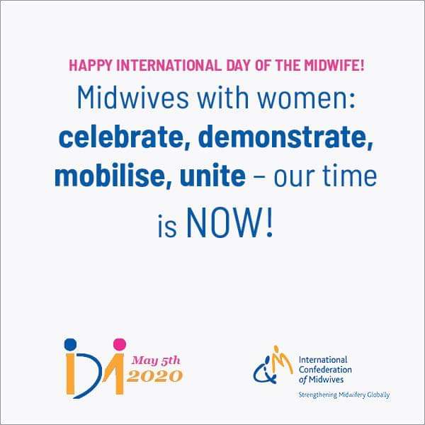 Voor al onze collega's! Speciaal in deze tijd waarin we nog harder ons best doen om de verloskundige te blijven, die we in ons hart zijn. Op enige afstand waar dat kan, maar altijd dichtbij. <a href="/world_midwives/">International Confederation of Midwives</a>