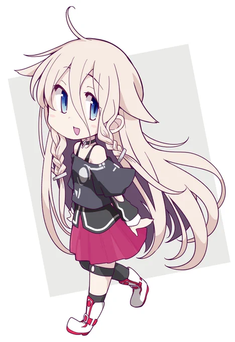 先日描いたIAちゃん、こっちの方が色味が合ってるかなぁーと再掲。 