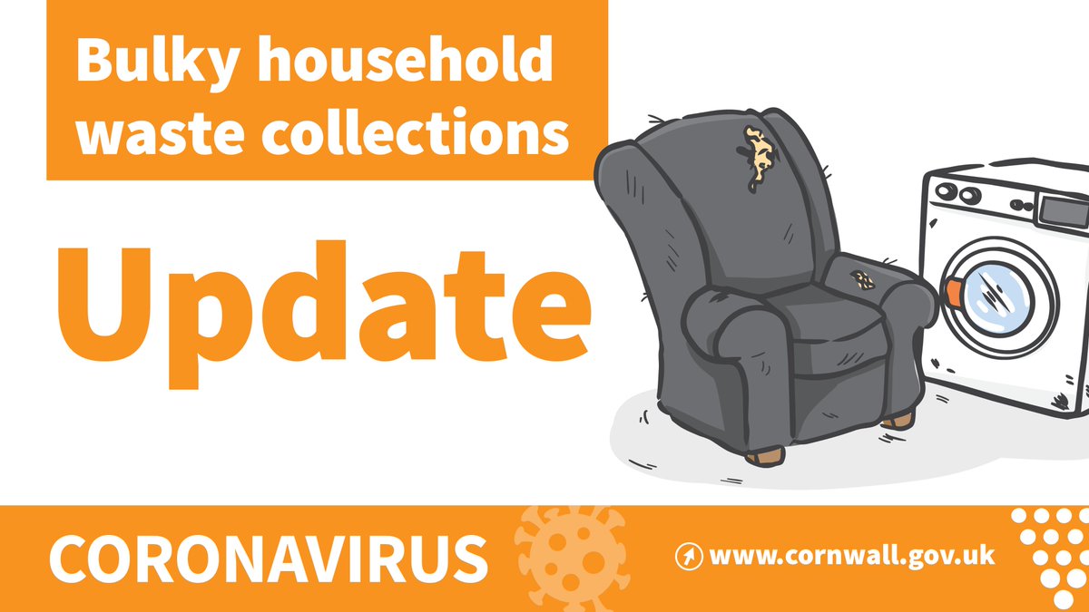 ⚠️ Waste update ⚠️

We've restarted our bulky waste collection service. 

The £26 standard service covers the collection of up to four large items - such as tables, beds, TVs, sofas or chairs - that we don’t collect at the kerbside with your black bag rubbish. 

1/3
