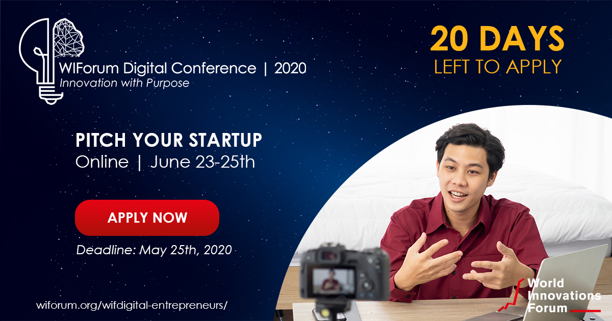 WIForumORG's tweet photo. 20 days to go until application closes. We are looking forward to having you present your startup on a global scale! Apply NOW!
https://t.co/rWaUomrOOv
#WIFdigital #WIForum #startup #pitchapplication #Africa #Asia #innovation #entrepreneurship https://t.co/Ygq97wDP5Z