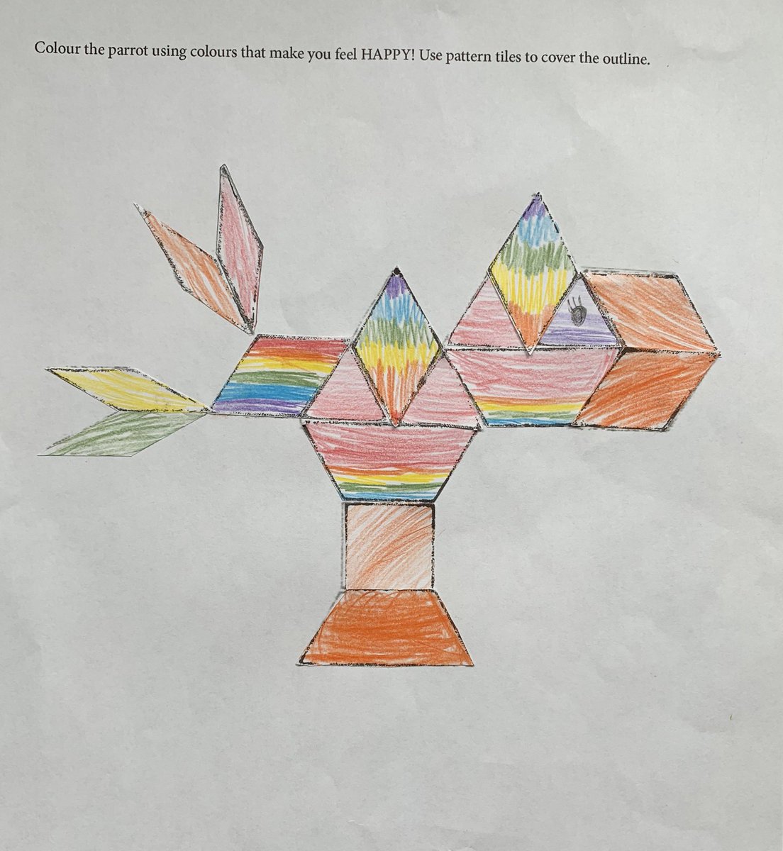 ArtOfMathEd's tweet photo. Pirate Theme Day 6: Use pattern tiles to cover the images! Is there more than one way? Print paper tiles at https://t.co/hxrHwmzADY. Colour each shape and glue them on your image. #art #math #ArtofMathEd #ArtofMathEdPirate https://t.co/RLpBhZDW8O