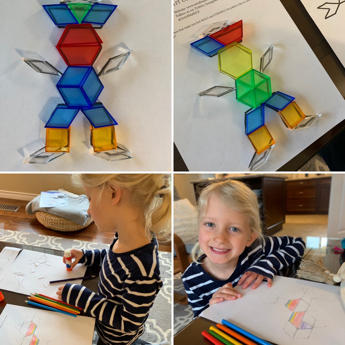 ArtOfMathEd's tweet photo. Pirate Theme Day 6: Use pattern tiles to cover the images! Is there more than one way? Print paper tiles at https://t.co/hxrHwmzADY. Colour each shape and glue them on your image. #art #math #ArtofMathEd #ArtofMathEdPirate https://t.co/RLpBhZDW8O