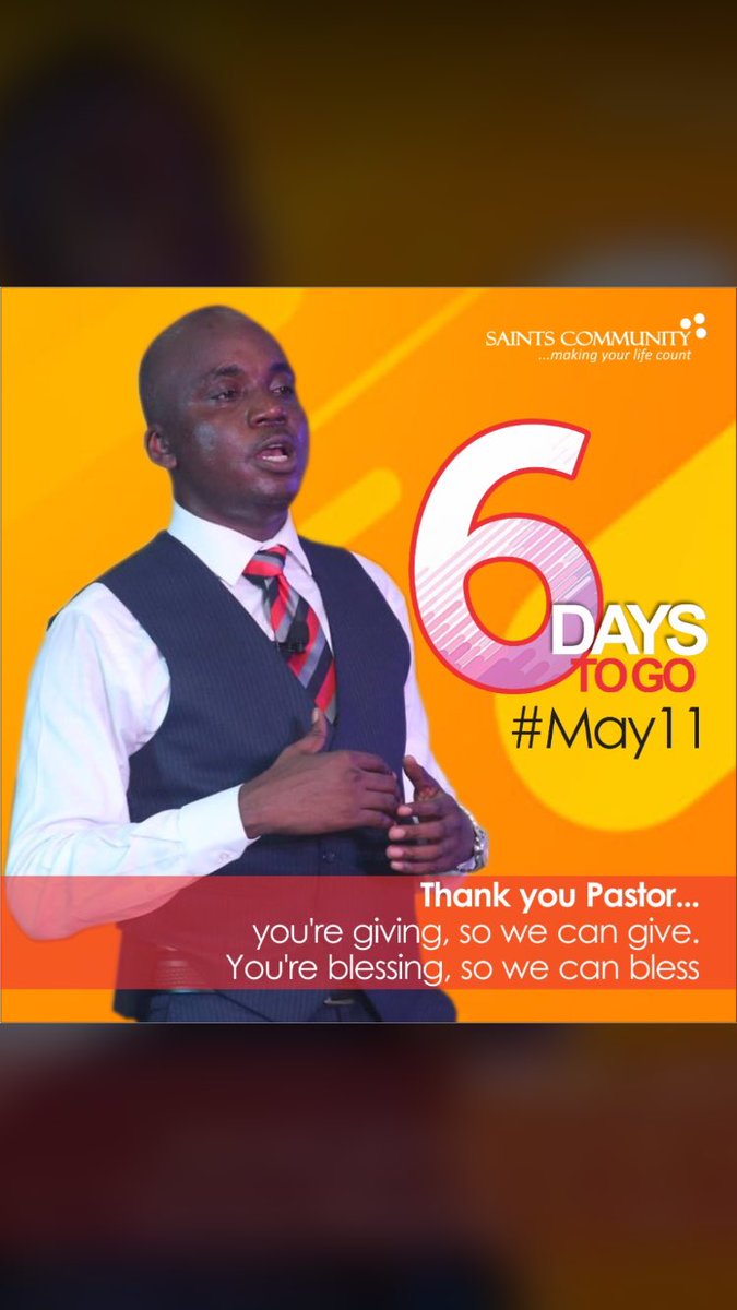 Oluwa_Funmi's tweet image. #6dayscountdown 
#May11

*singing* My Pastor, Gods gift to me 🎵

Happy Birthday in Advance Pastor!!