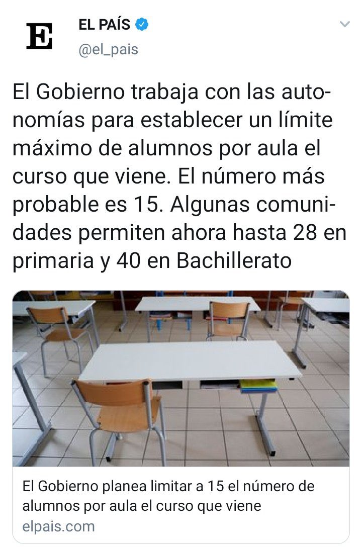 maestradepueblo's tweet photo. Solo habría una bajada de ratio real contratando a más profesorado, el resto son malabares. https://t.co/oFvbuoQcOJ
