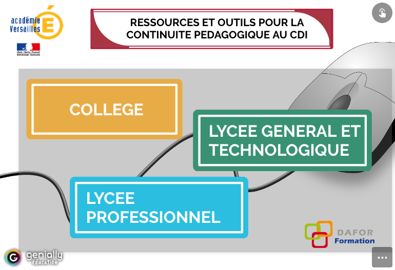 DOC_edu_num's tweet photo. La rubrique "#ContinuitePedagogique" du site #profdoc @DocVersailles @acversailles met à disposition :

- des témoignages de profs docs
- des ressources et des outils à destination des enseignants et des élèves

📌 https://t.co/r0tZwr7Ilb https://t.co/zGb9gHisQ8