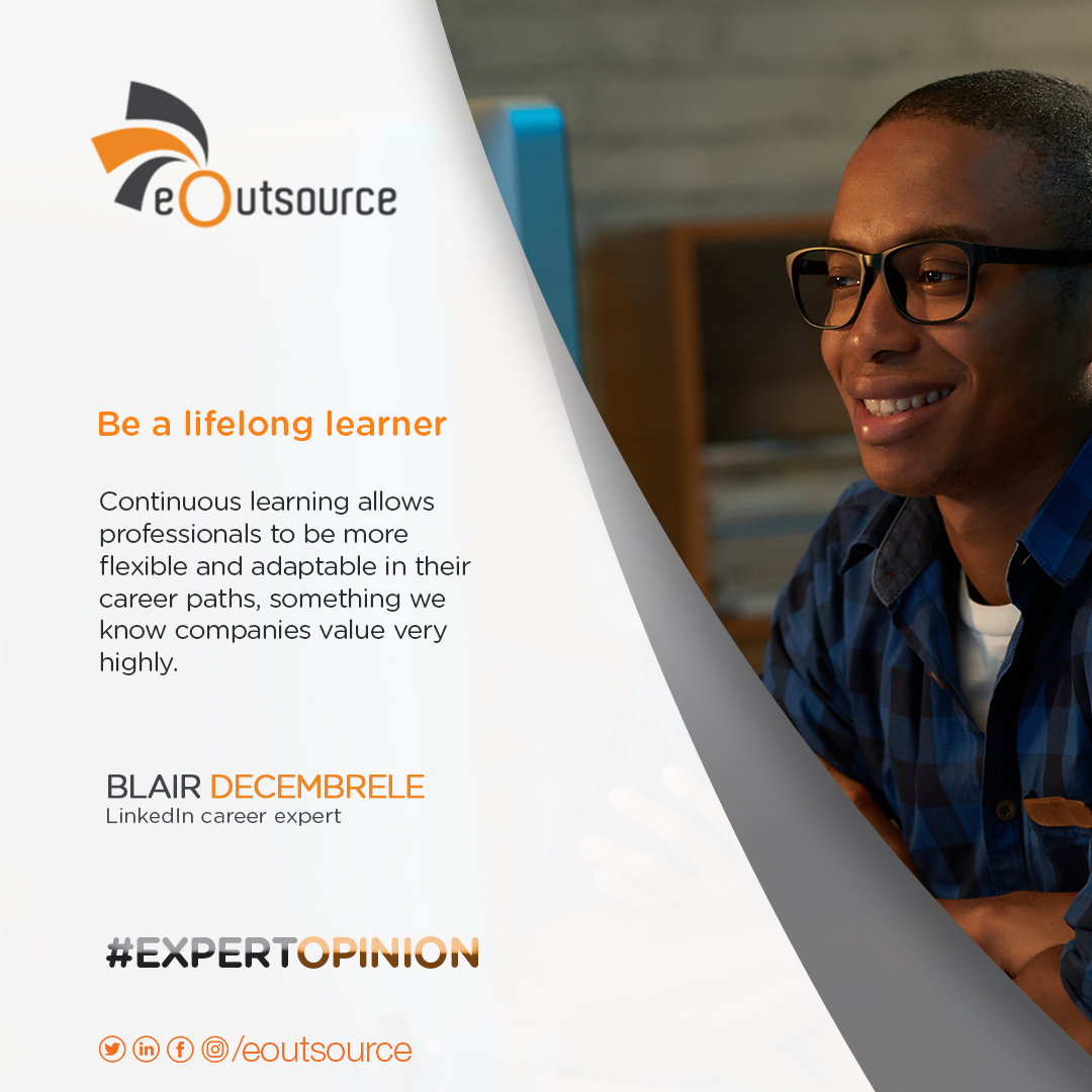 eOutsourceGH's tweet photo. Continuous learning allows professionals to be more flexible and adaptable in their career paths, something we know companies value very highly.
#eoutsourcegh #TuesdayThoughts #TuesdayTips #careerdevelopment #DaybreakHitz #professionals https://t.co/shADg2NTMT