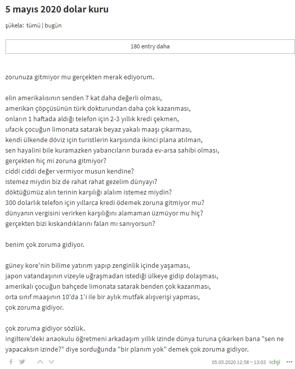 Adam ne güzel yazmış, valla benim inanılmaz zoruma gidiyor cidden.