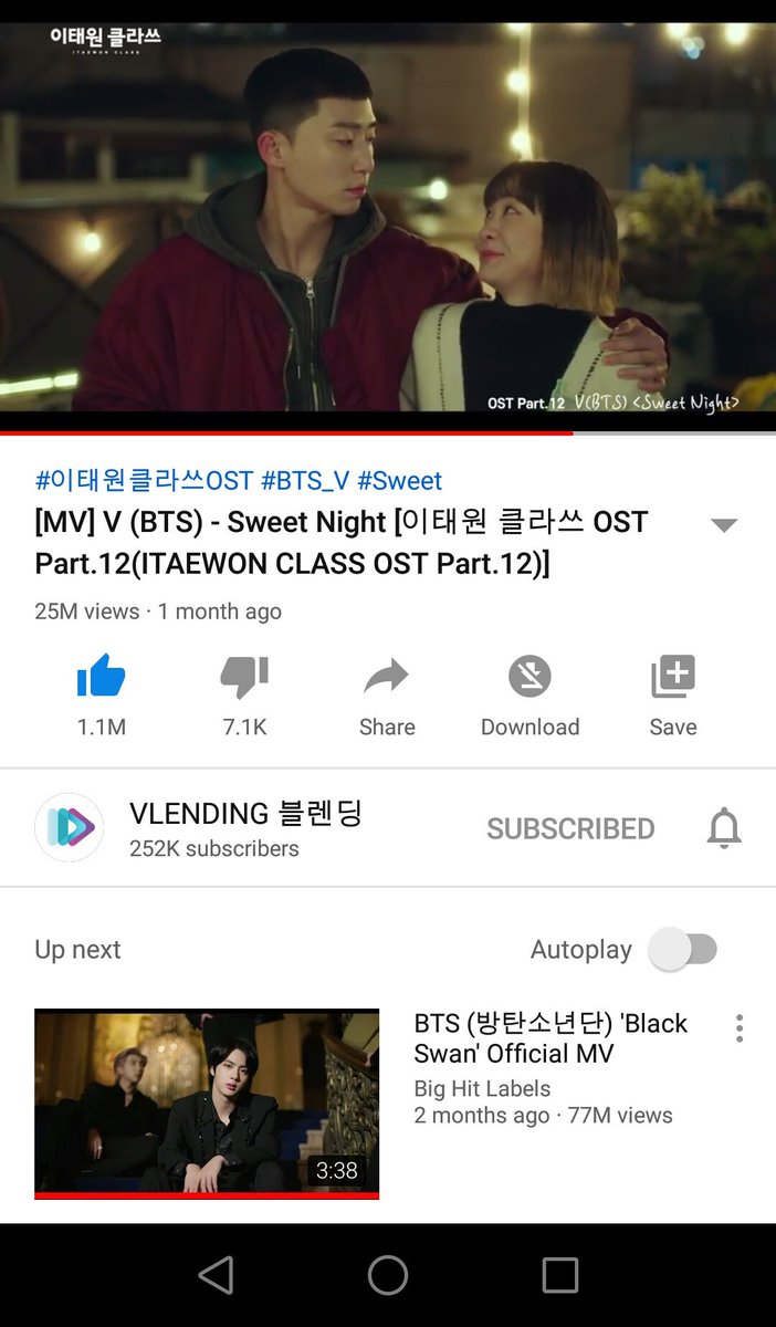 BTSV_BD's tweet photo. Sweet night #StreamSingularityMV @BTS_twt https://t.co/m14pjhCNTp