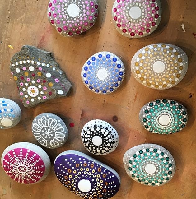 Stone painting ideas.