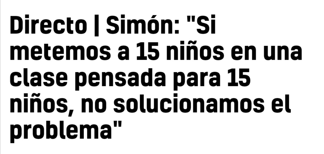 OpositorINDIGN3's tweet photo. Se metemos 25 nunha clase d 25 tampouco solucionamos nada
Toca baixar a ratio d alumnos x profesor e aula.
A non ser q as aulas sexan un aparcanenos, non un centro educativo.
Podemos amordazalos para q non se contaxien e deixen producir a papi e mami en precario me cago en Dios. https://t.co/RZqKIIVzv4