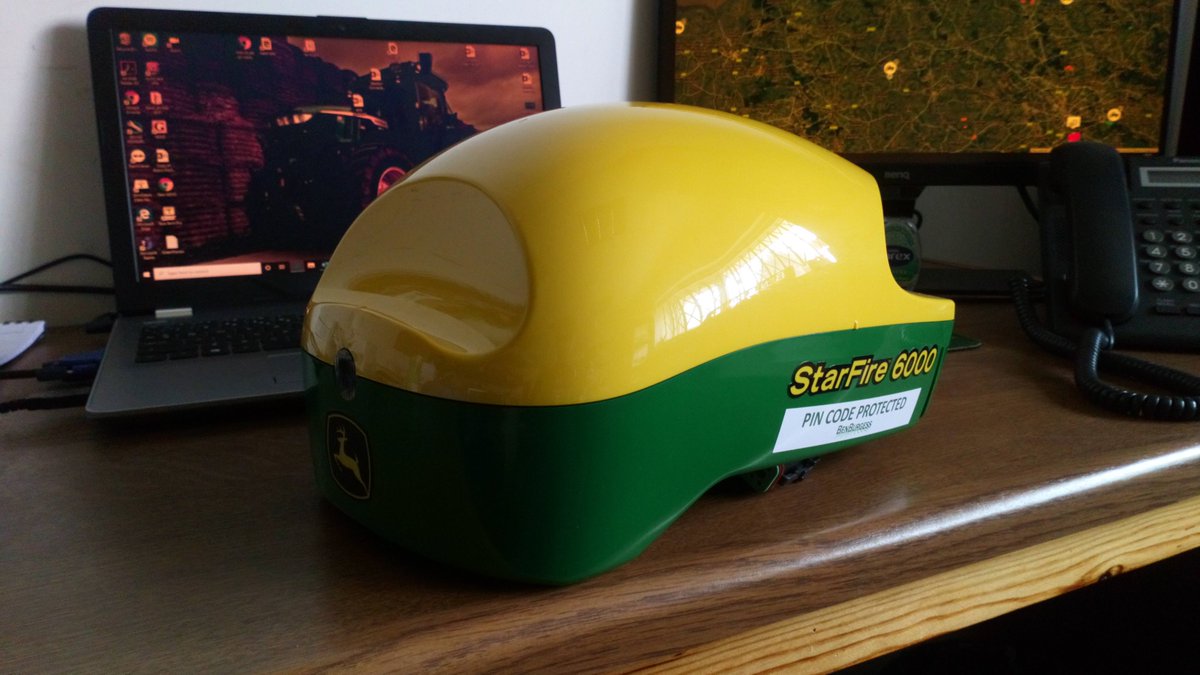 mcarey98's tweet photo. Another new StarFire 6000 PIN-Protected and ready to go. Is yours PIN-Protected? @JohnDeere @BenBurgessAg #StarFire6000 #GreenStar #PrecisionAg https://t.co/rkGdUUktxl