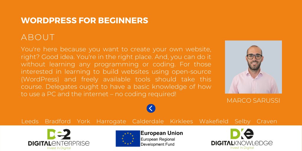 DigiEntLEP's tweet photo. Your website is the shop-window for your business. During this webinar, you will learn how to build your own WordPress website with @GreenGeckoDigi 

Wordpress for Beginners
📅Thursday 7th May
🕙10am - 12pm

Booking link: https://t.co/yundowG1aV

https://t.co/WMVjQQTqOc https://t.co/0D2IPr66Dc