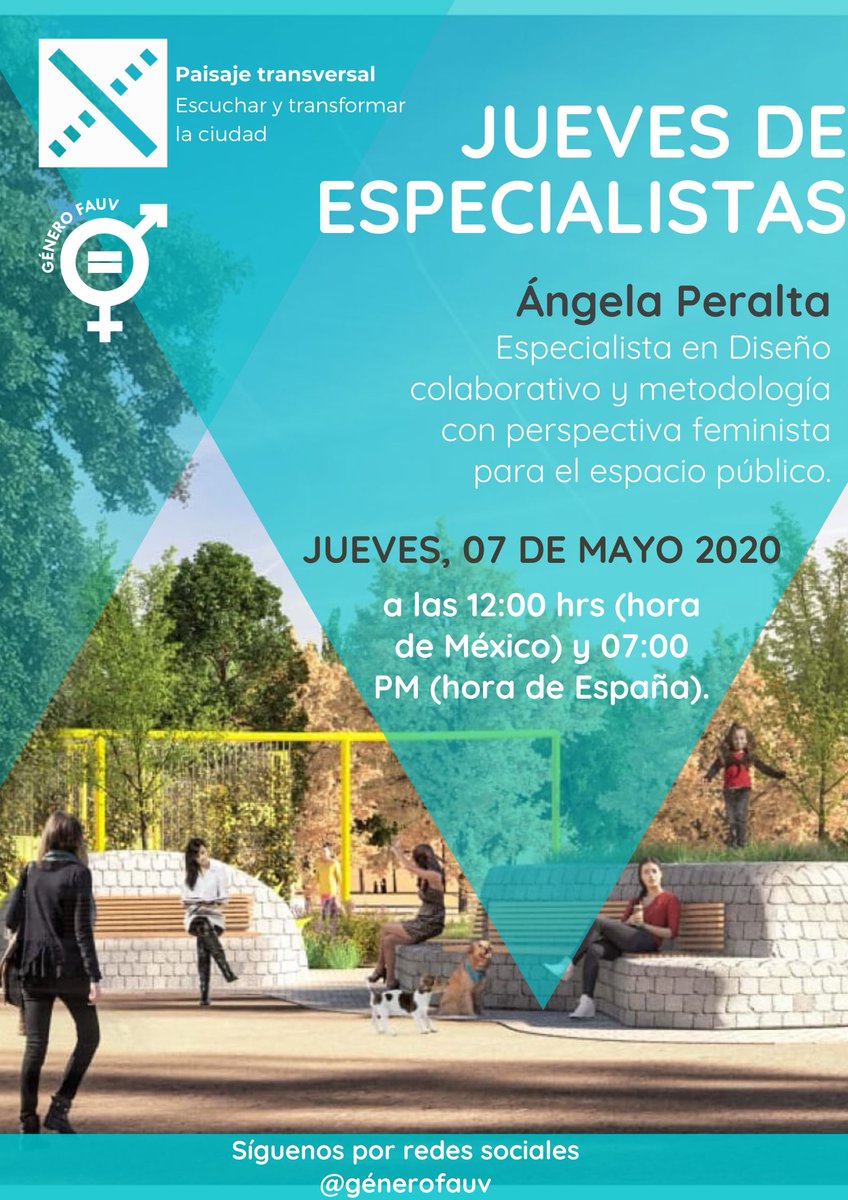 paistransversal's tweet photo. 📺¡Este jueves 07/05 haremos nuestro 1er Live en #Instagram!

💜🏙️Muy felices de que @FAUV2018 nos hayan invitado a hablar sobre diseño colaborativo del #EspacioPúblico y la perspectiva feminista aplicada al #urbanismo 

🧐Síguelo en nuestra cuenta #IG 👉https://t.co/LbkRyeILh4 https://t.co/TqmUtC45dG